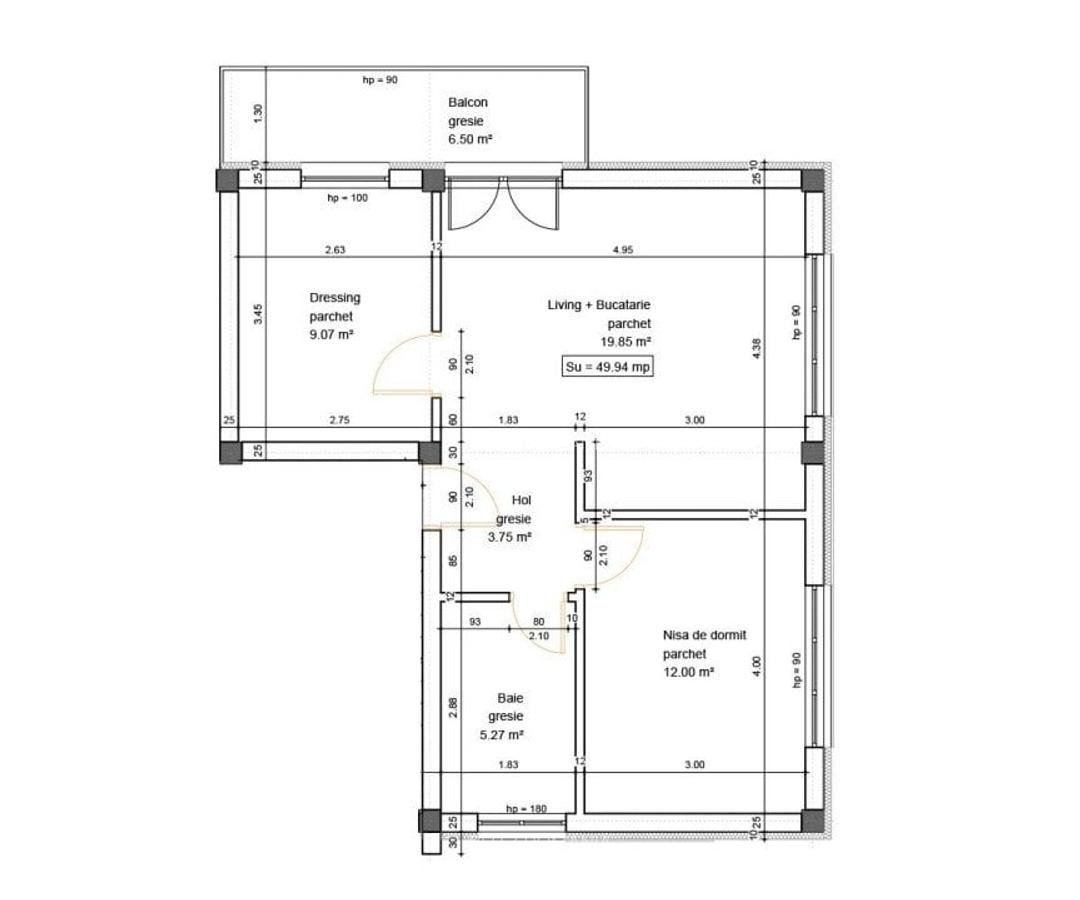 Apartament 3 camere, 50 mp,Finisat, gradina, zona Tineretului - 8
