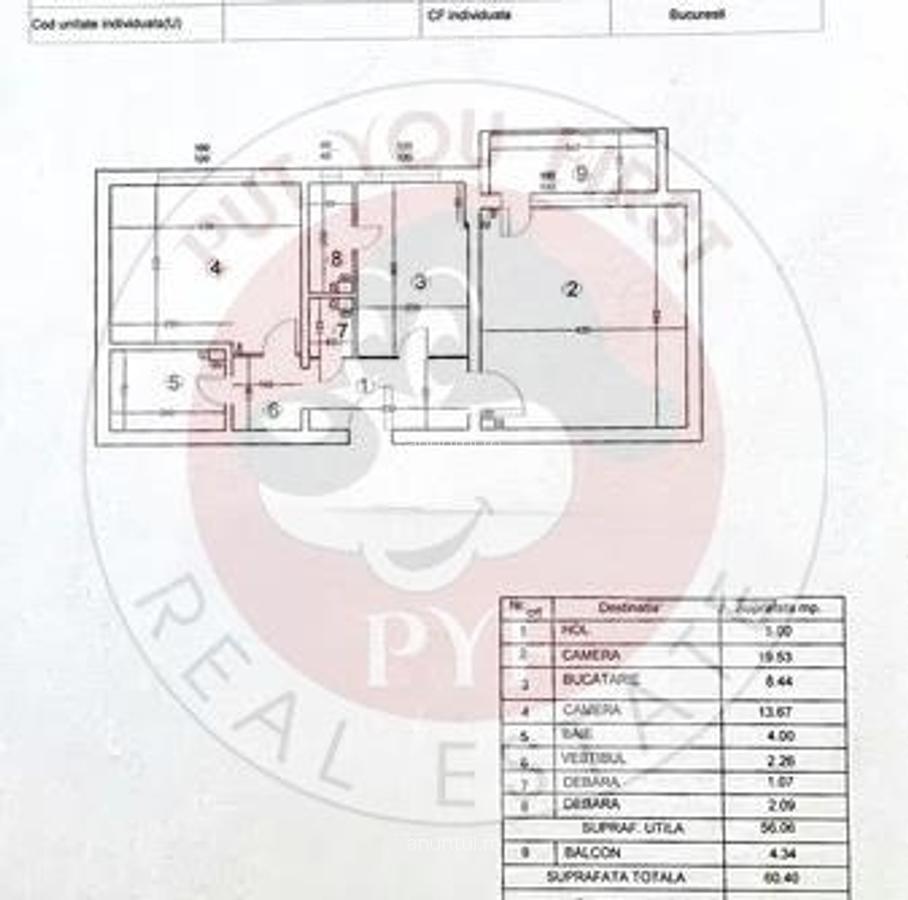Lacul Tei | Apartament 2 camere | Decomandat | 60mp | B11399 - 7