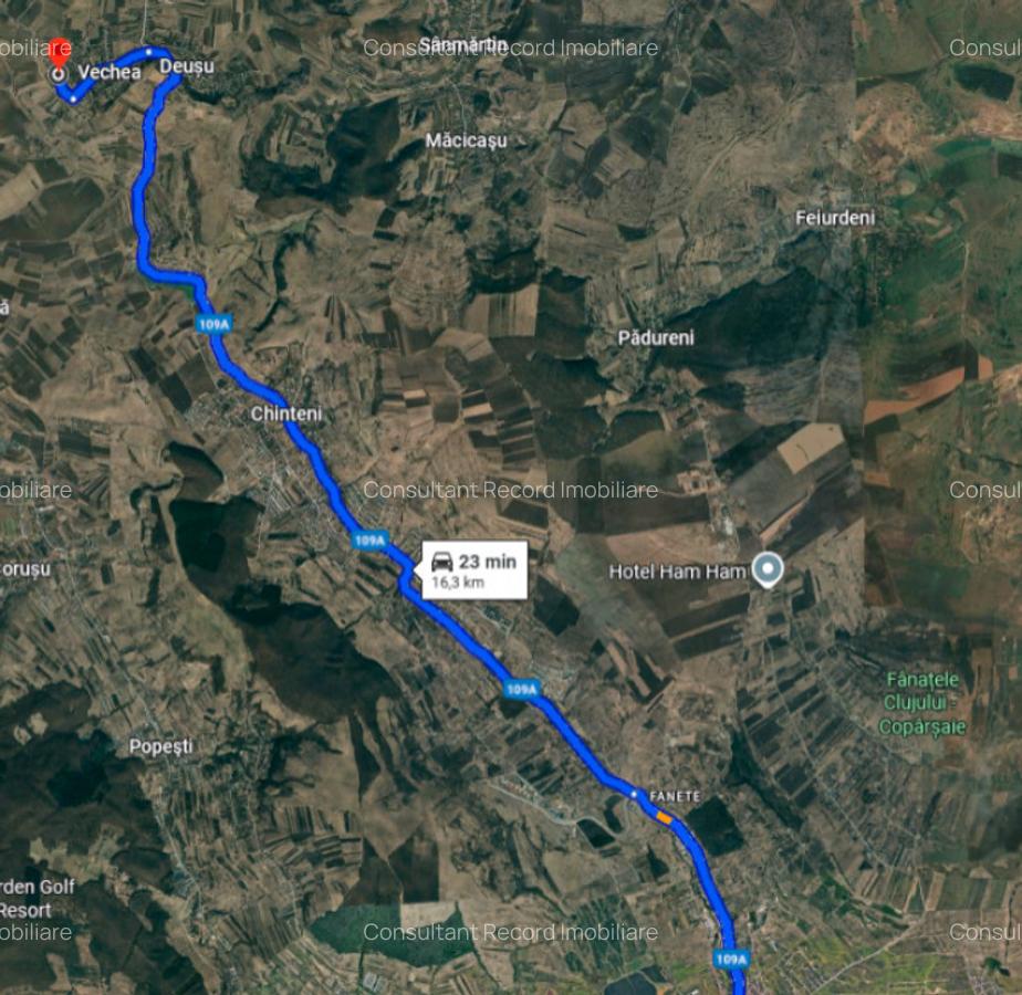 Teren intravilan 2368 mp Sat Vechea,Com.Chinteni,16 km de Auchan Iris. - 2
