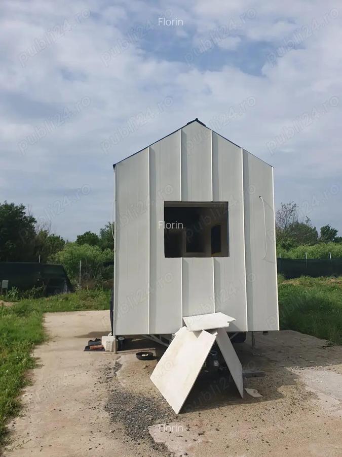 Tiny House la Ro?u pe Trailer Black Friday - 5