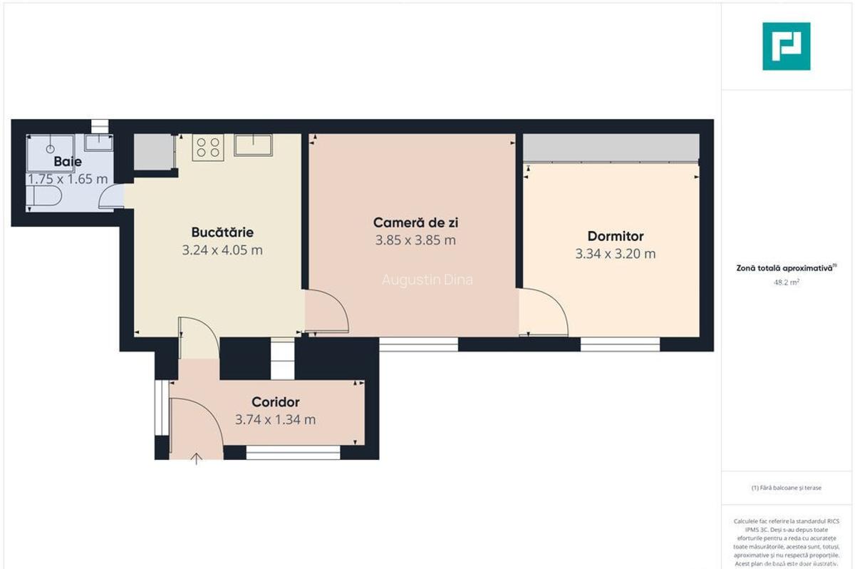Apartament cu 2 camere, la casa, ultracentral - 14