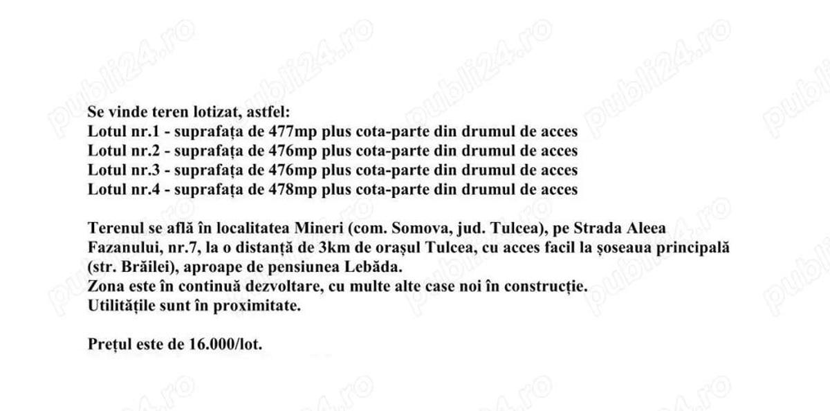 Teren lotizat -mineri - 3