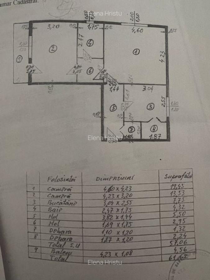 Apartament 2 camere – 61 mp, complet mobilat și utilat Dristor - 9