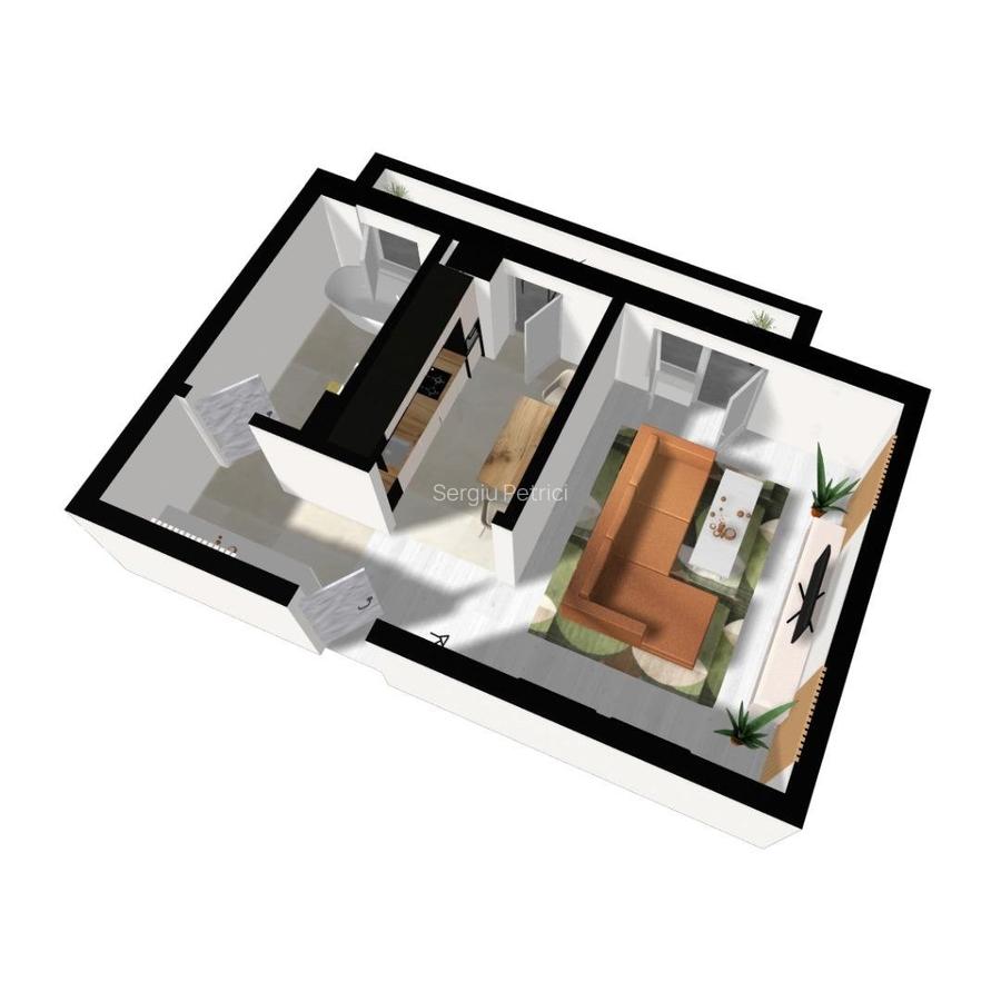 Apartament Decomandat cu 1 camera-Kaufland Păcurari - 2