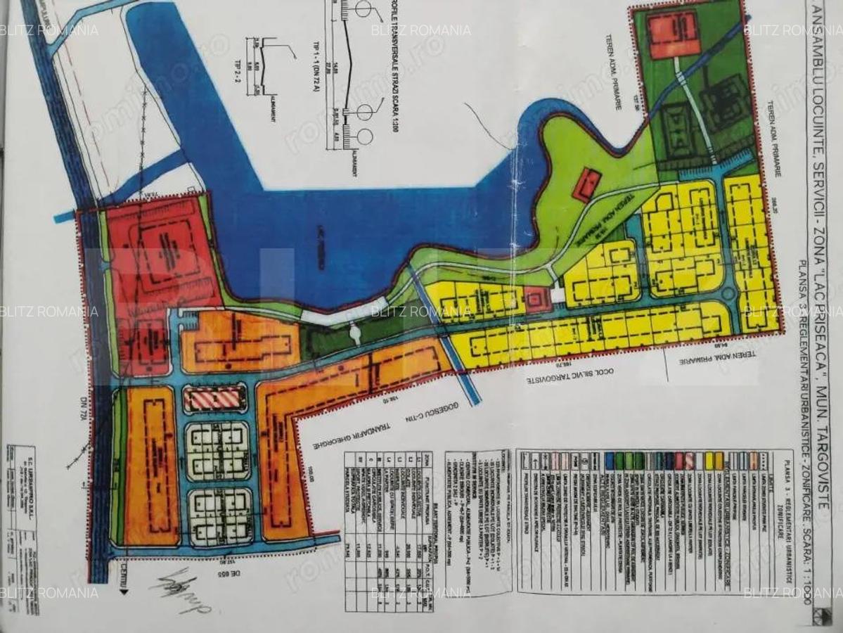 Teren 240mp Ansamblu Locuin?e, servicii Zona Lac Priseaca - 3