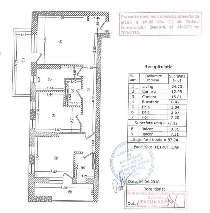 Apartament 3 camere, terasa, Baneasa, Aleea Privighetorilor - 20