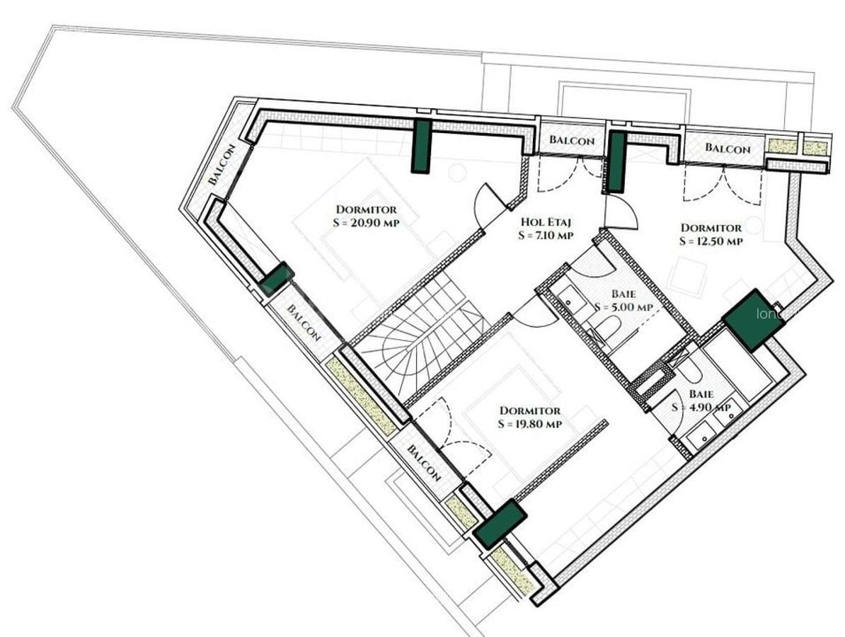 Penthouse duplex cu 5 camere, 3 bai | 244mp | Vedere panoramica - 20