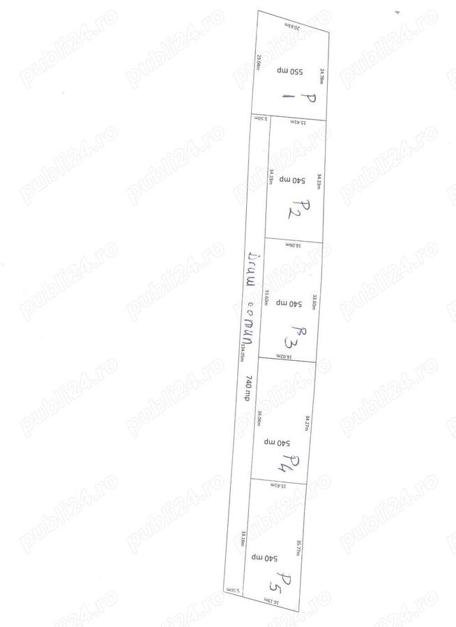 Tautii Magheraus,parcele de 540-550 mp,teren intravilan,drum de servitute ,doar 3500 euro ar - 1