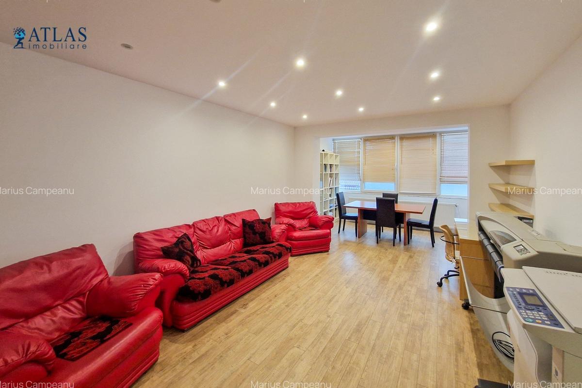 Ultracentral, destinatie birouri, 3 camere, 2 bai, parcare, luminos, renovat - 2