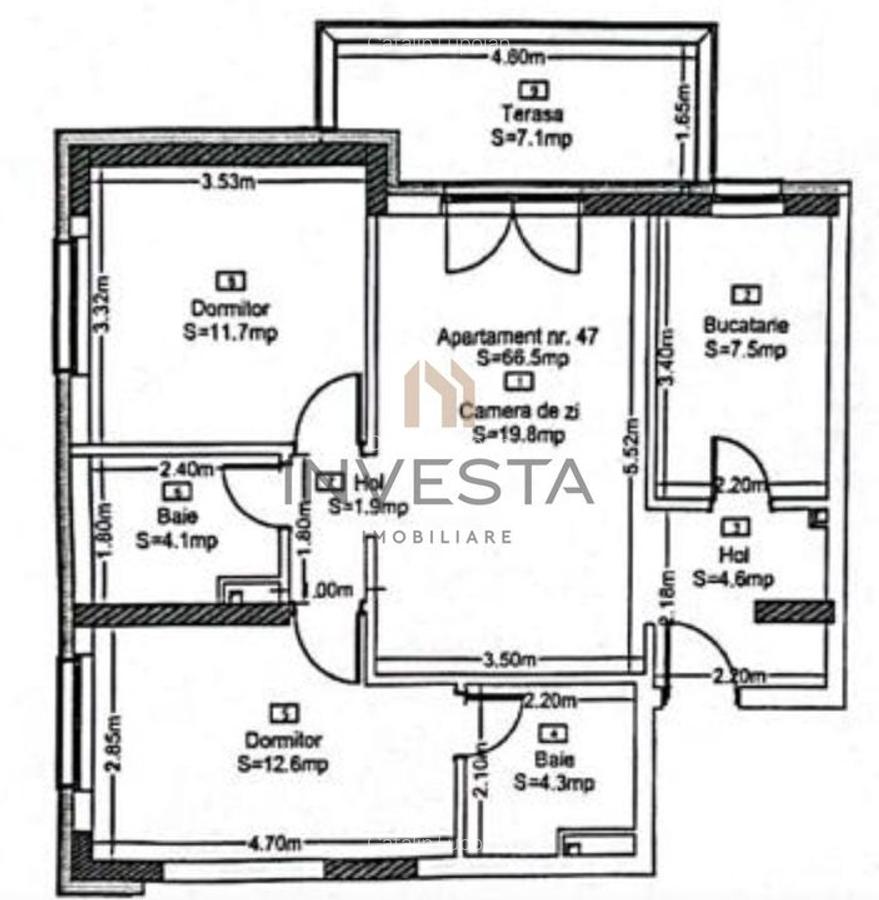 Apartament 3 camere, 67 mp utili in Park Lake! - 2
