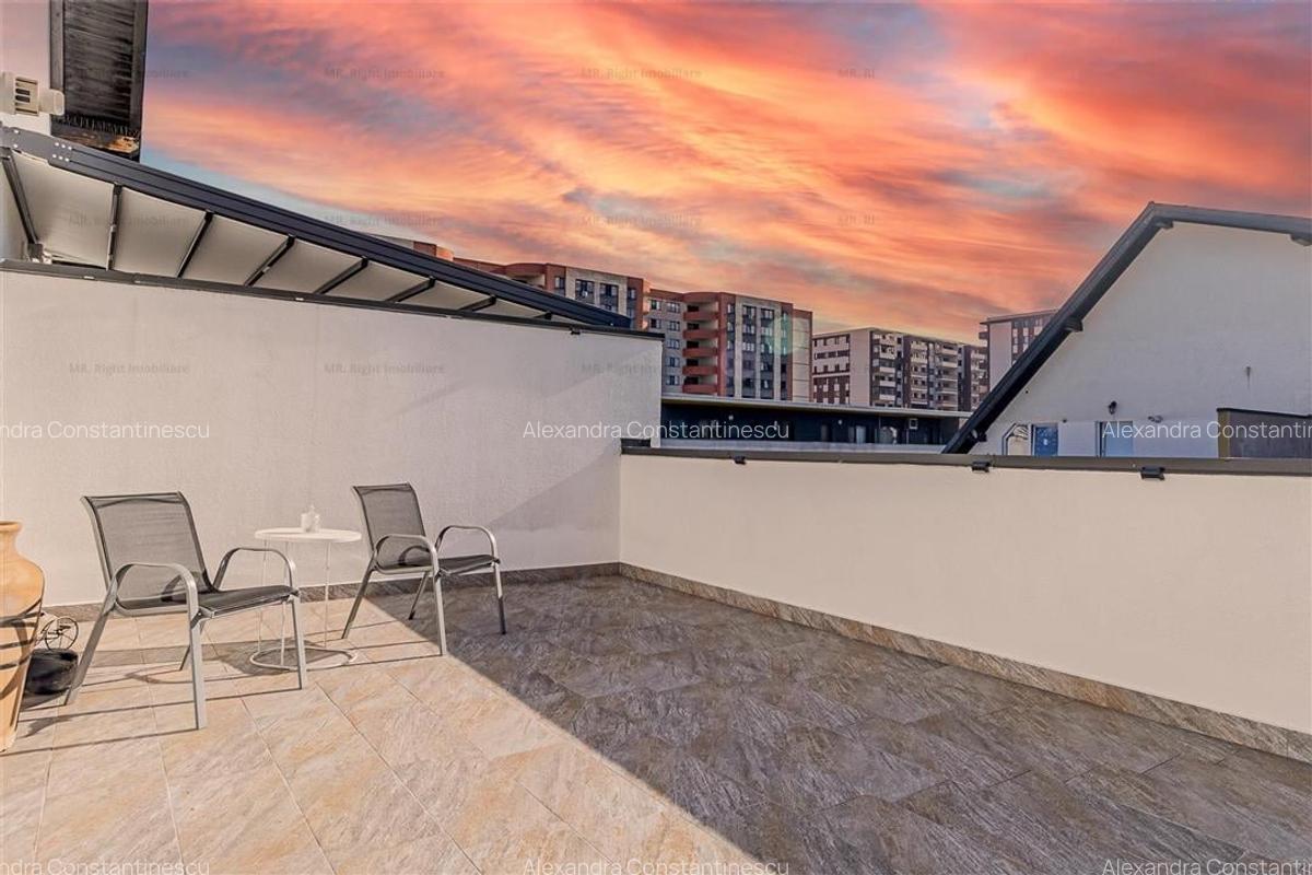 Apartament tip Penthouse pe 2 niveluri | zona Coresi Comision 0% - 9