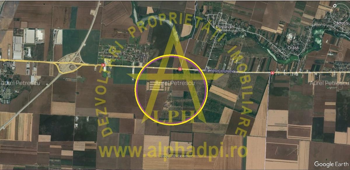 Teren 12,8 ha  ideal dezvoltare rezidențială, Popești-Leordeni (DN4) - 1
