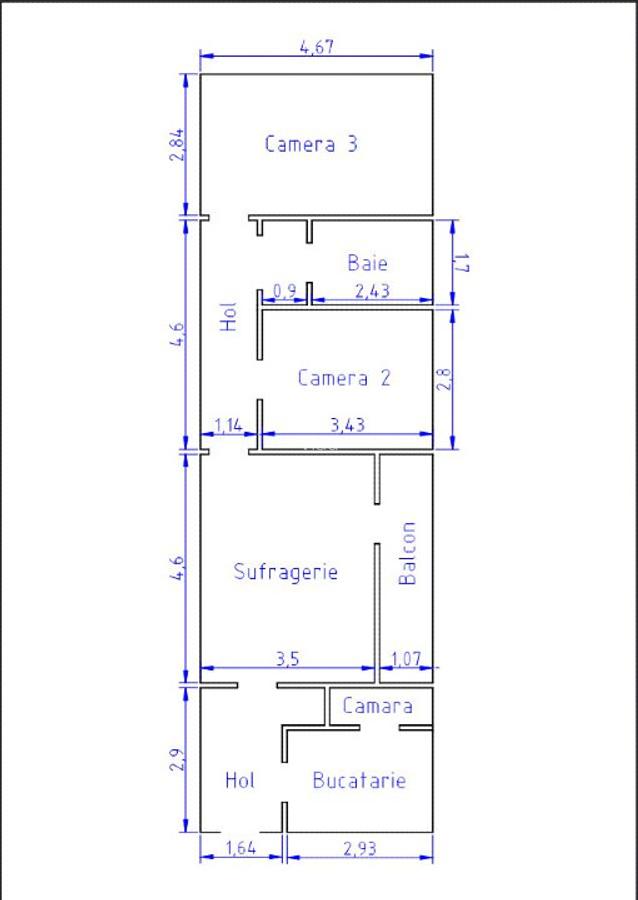 Apartament 3 camere semidecomandat, în Gheorgheni, aleea Rășinari - 2
