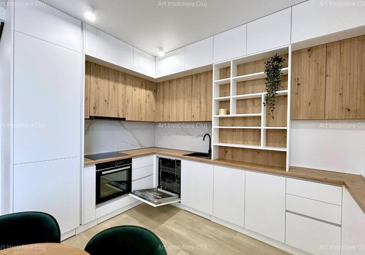 2 camere, bloc nou, mobilat modern, cu garaj, in Marasti, TOTUL NOU ! - 4
