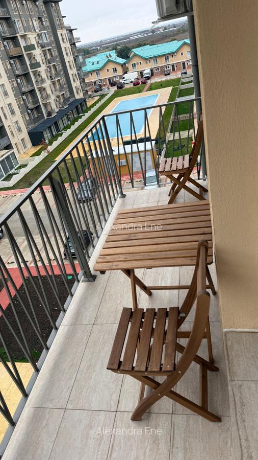 Apartament 2 camere, Cosmopolis, Prima închiriere ,Vedere spre piscină - 12