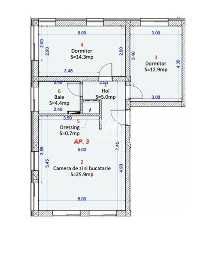 Apartament 3 camere - Selimbar Unimat COMISION ZERO - 13