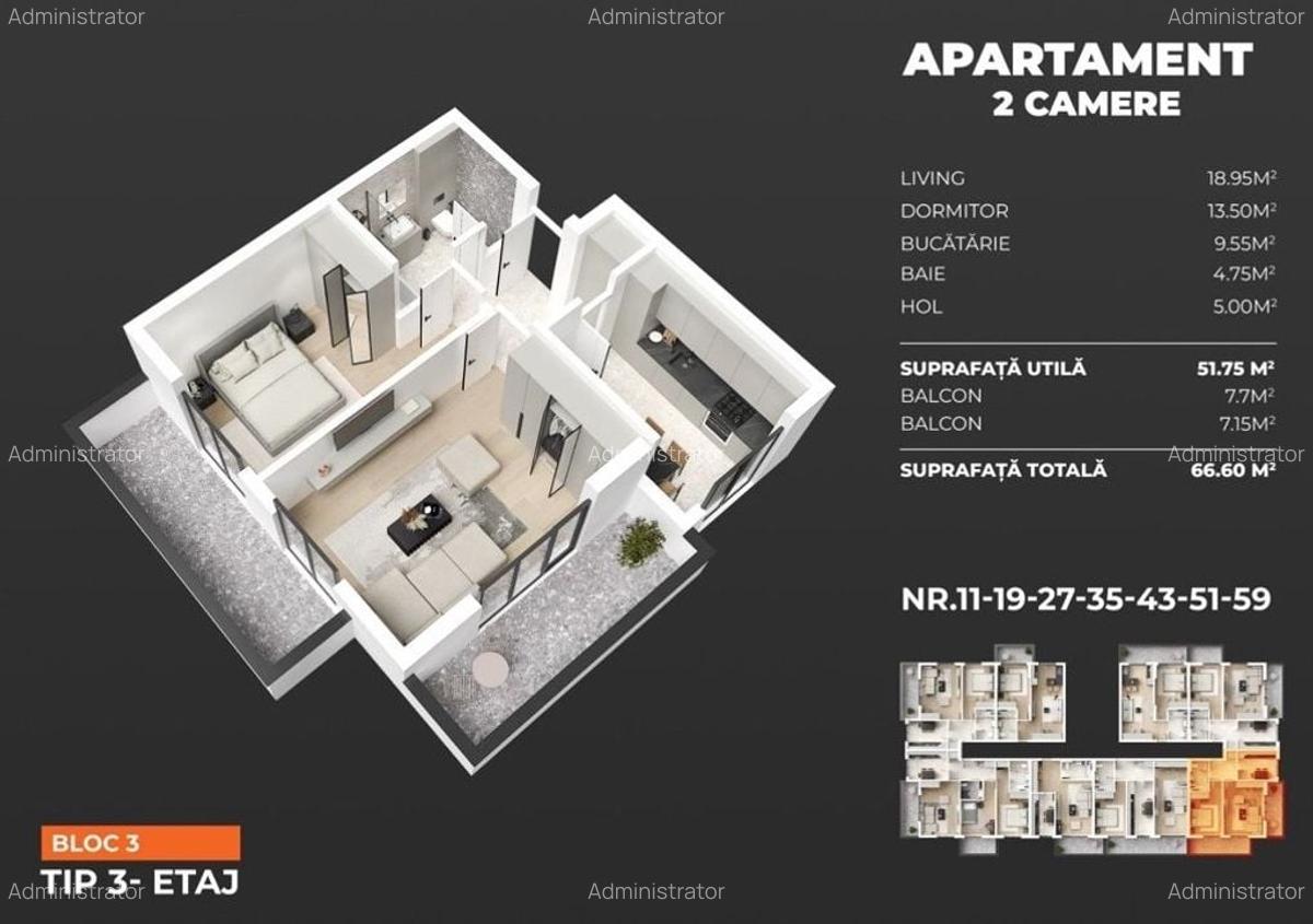 Apartament cu 2 camere, zona ideala in Popesti-Leordeni - metrou Berceni - 5