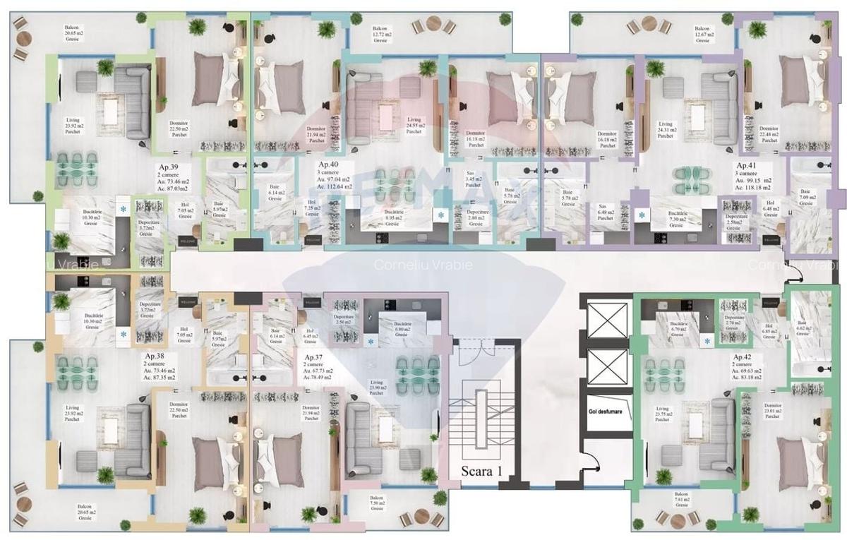 Apartament 2 camere Zona Noua - 15