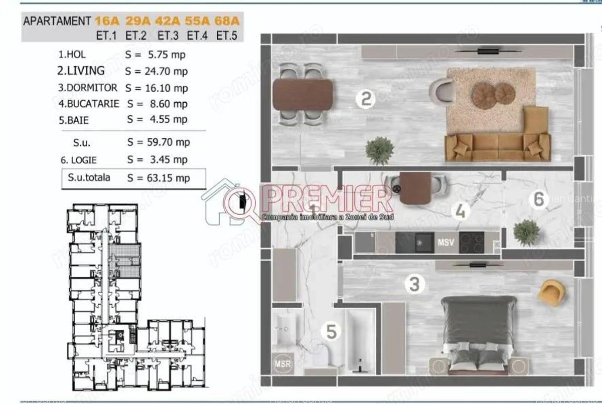 2 camere - Berceni - Grand Arena - 2