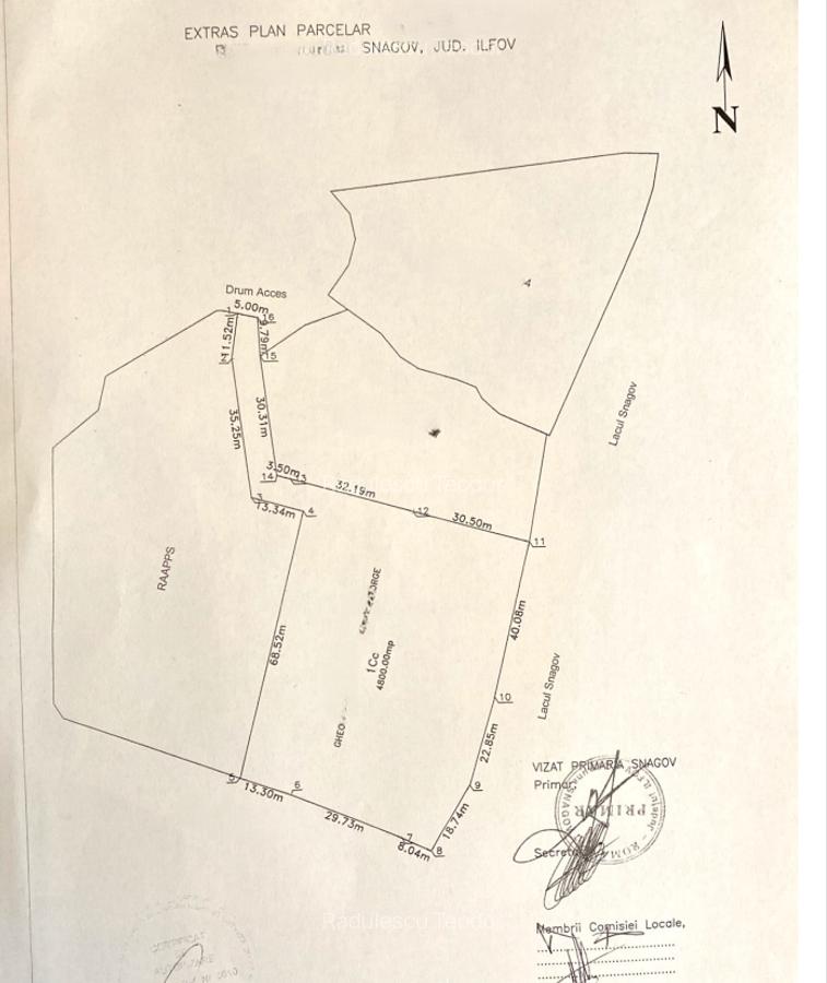 Teren 4800mp | Padurea Snagov | Deschidere larga la Lacul Snagov | Investitie - 10