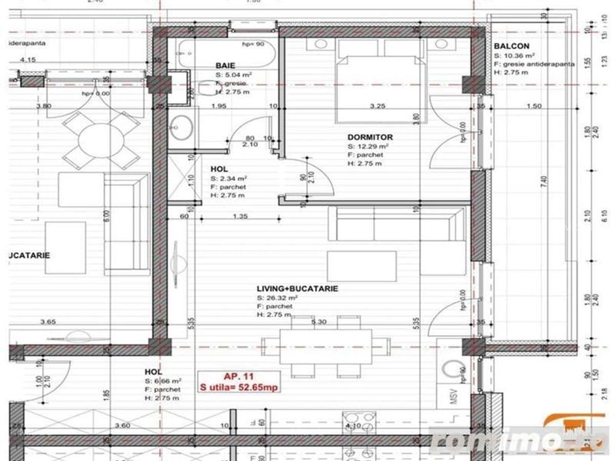 Bloc nou 2025 ap 2 cam et 1 sau 2 open space - 8