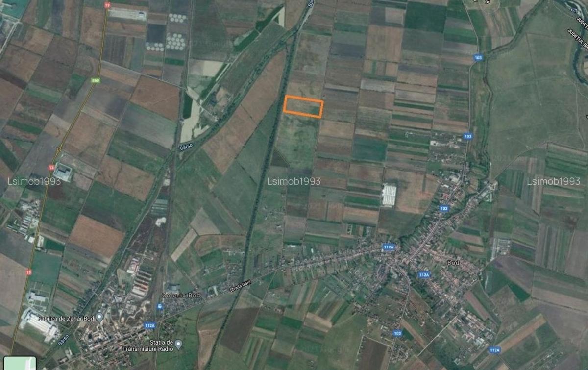Teren arabil, extravilan de vanzare in Bod Brasov - 1