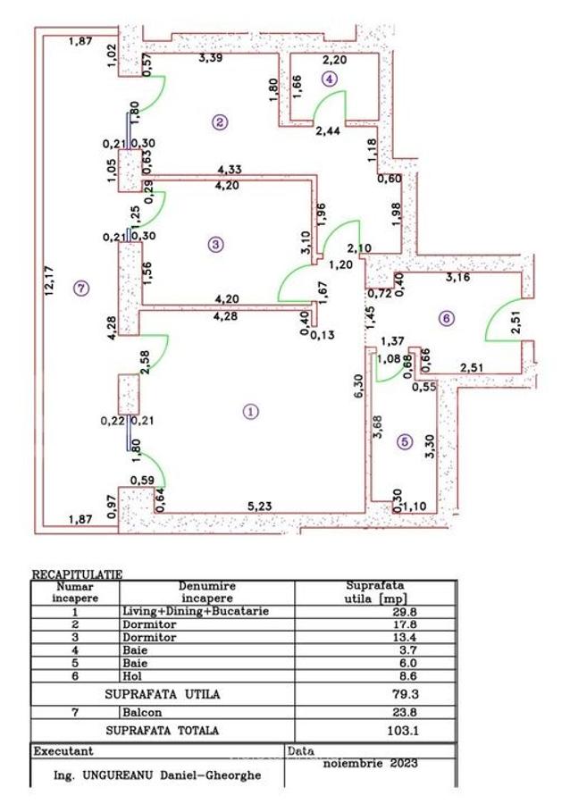 Apartament cu 3 camere langa Cambridge School | prima inchiriere - 17