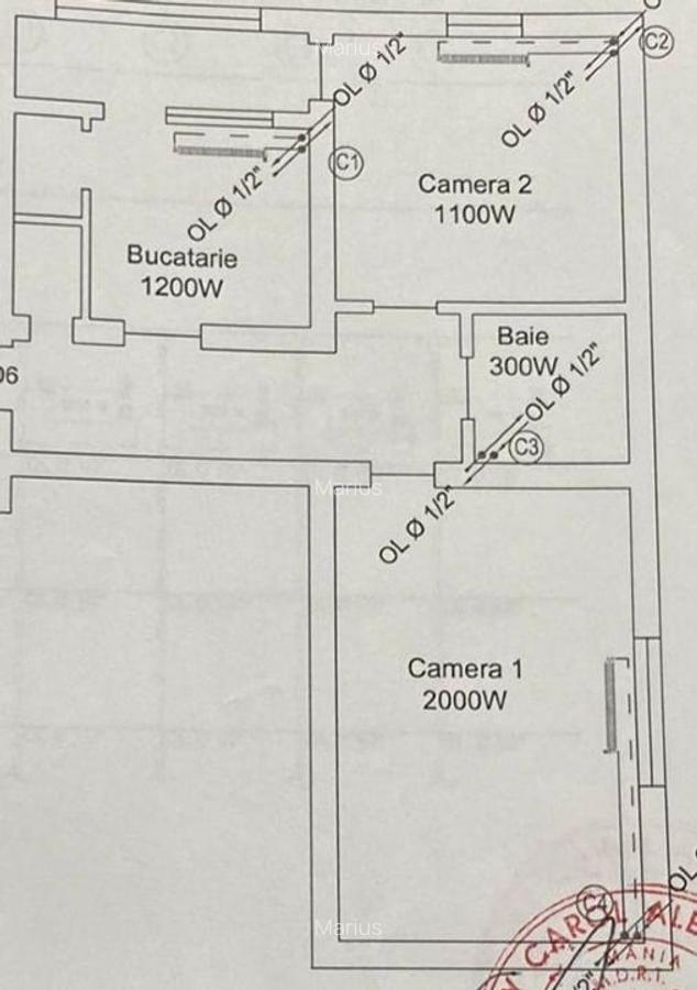 Apartament cu 2 camere decomandat cu boxa si centrala - 6