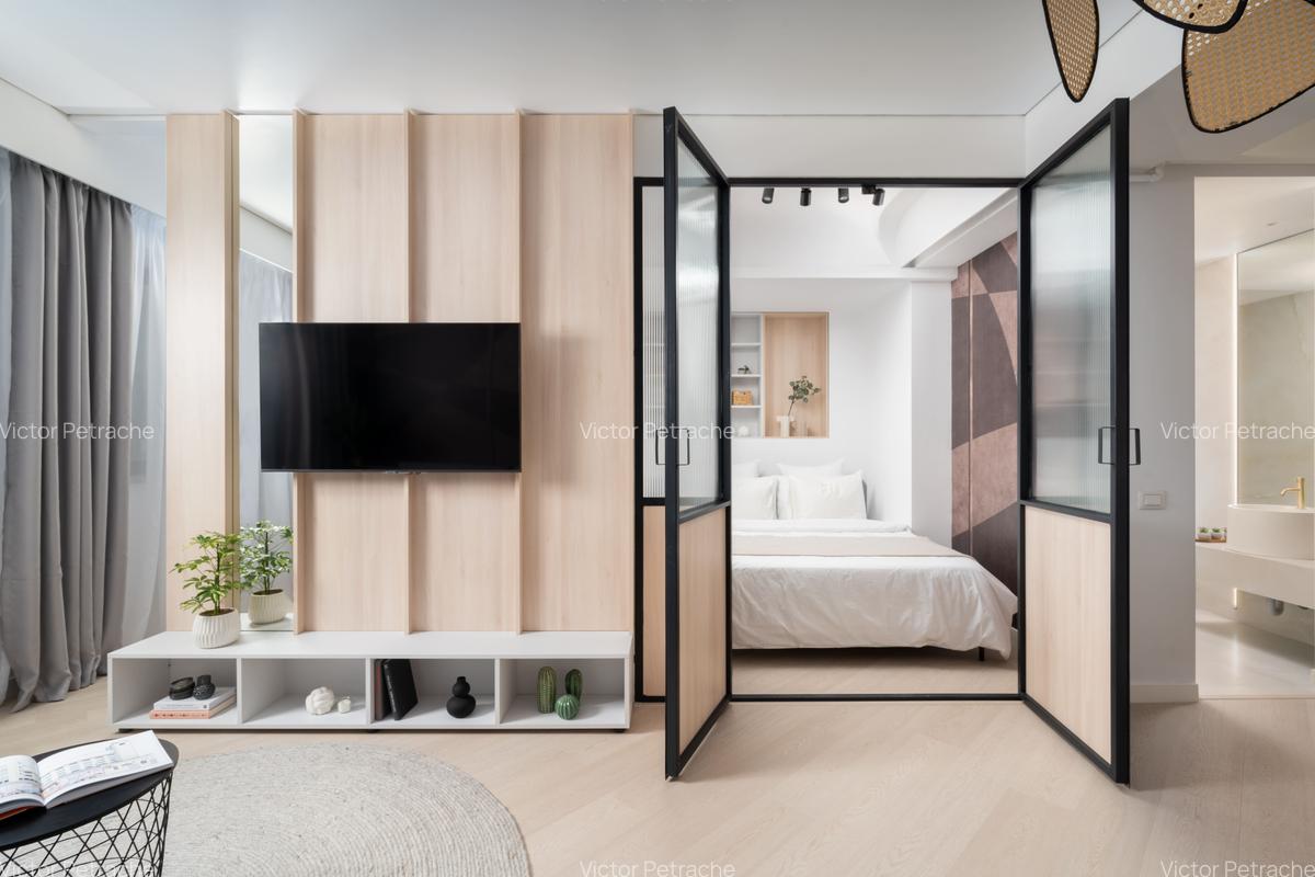 Cortina North Studio Transformat în 2 Camere Design Premium, Parcare -1 inclusa - 2