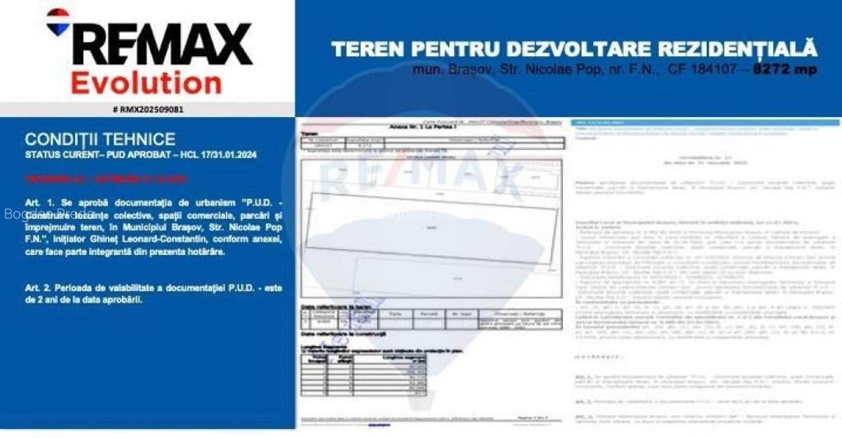 Teren pentru Dezvoltare Reziden?iala COMISION 0% - 18
