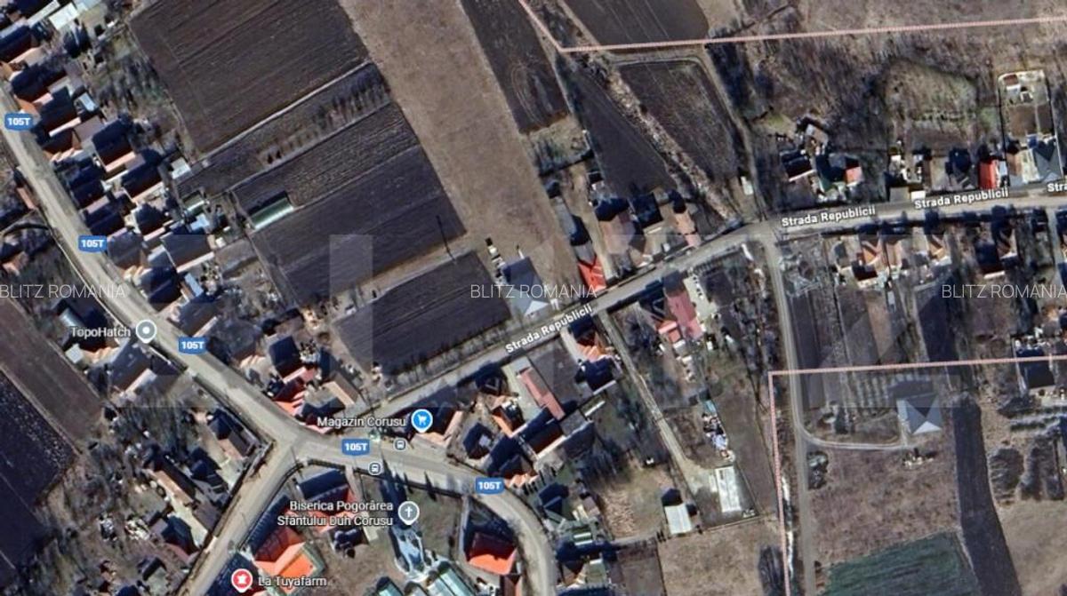 Teren construibil 4400mp + drum 8m latime 1000mp centru Coru - 2