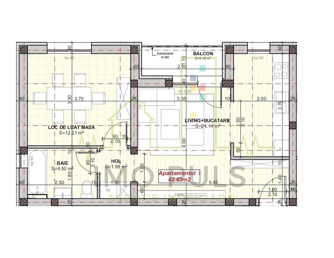 Timisoara Bucatarie separata. Bloc nou 2025. Etaj 1 - 5