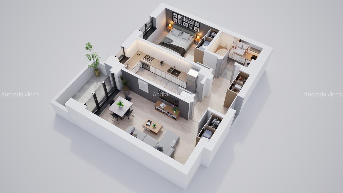 Apartament 2 camere, bloc nou, construcție solidă, parcari subterane și boxe - 9