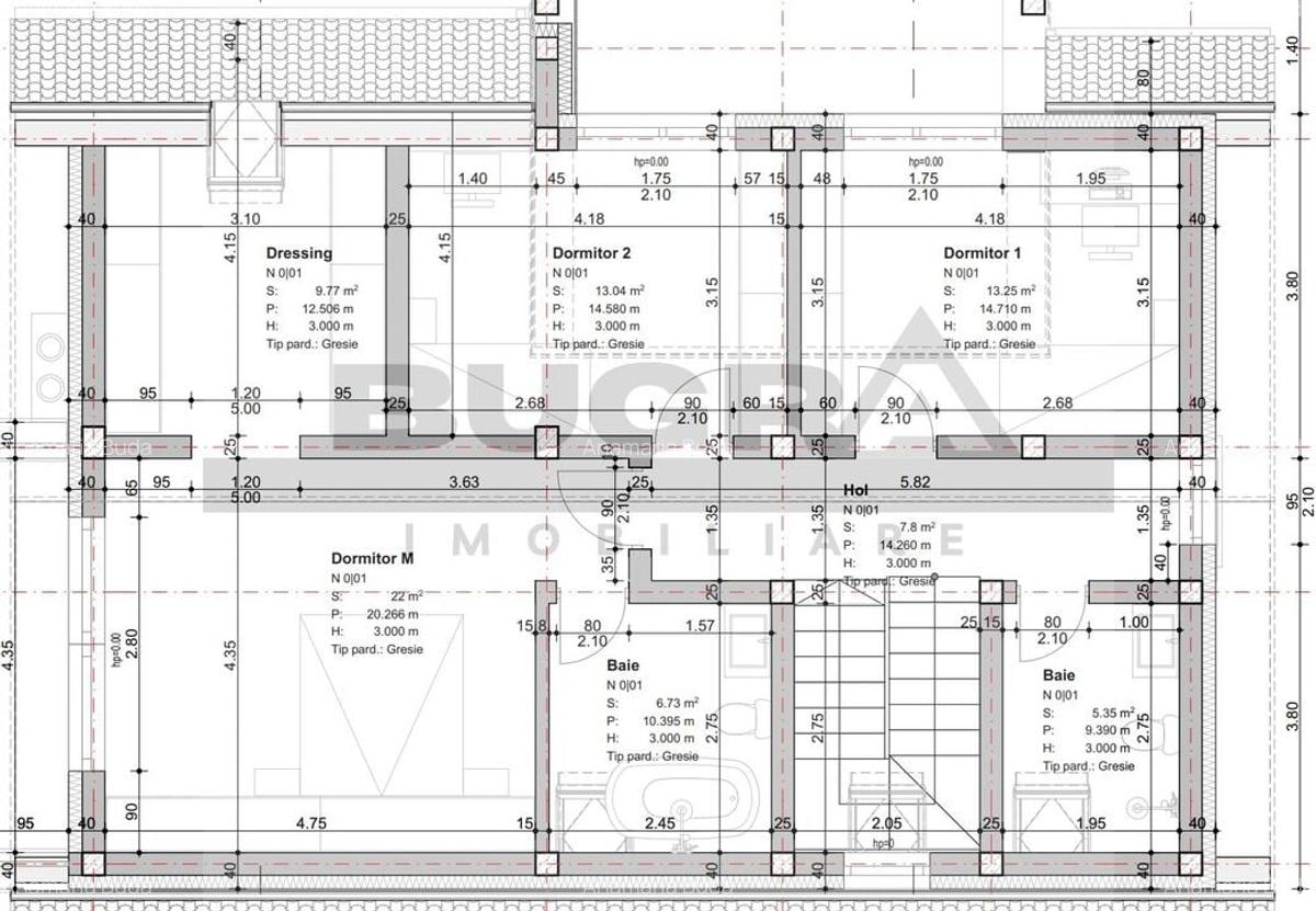 Casa individuala, 250 mp, teren 500 mp,  semifinisata, zona Salicea - 6