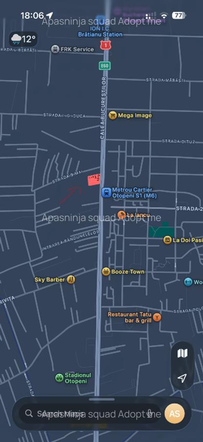 Teren+casa Dem. Deschidere 14 metri DN1,METROU - 2