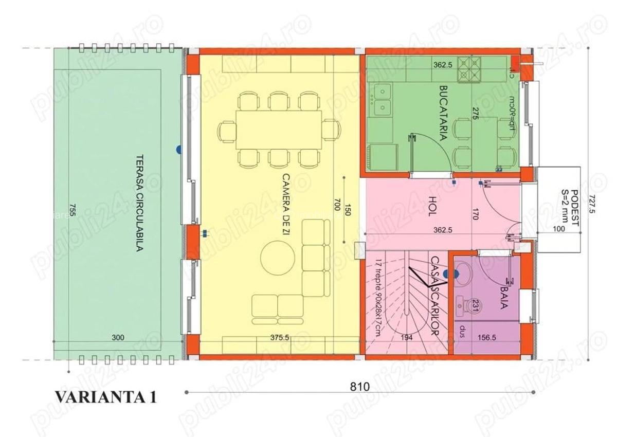 La 600 m de Centrul Vechi PROIECT NOU case tip insiruite P+E+M, s.c.198 mp - 12
