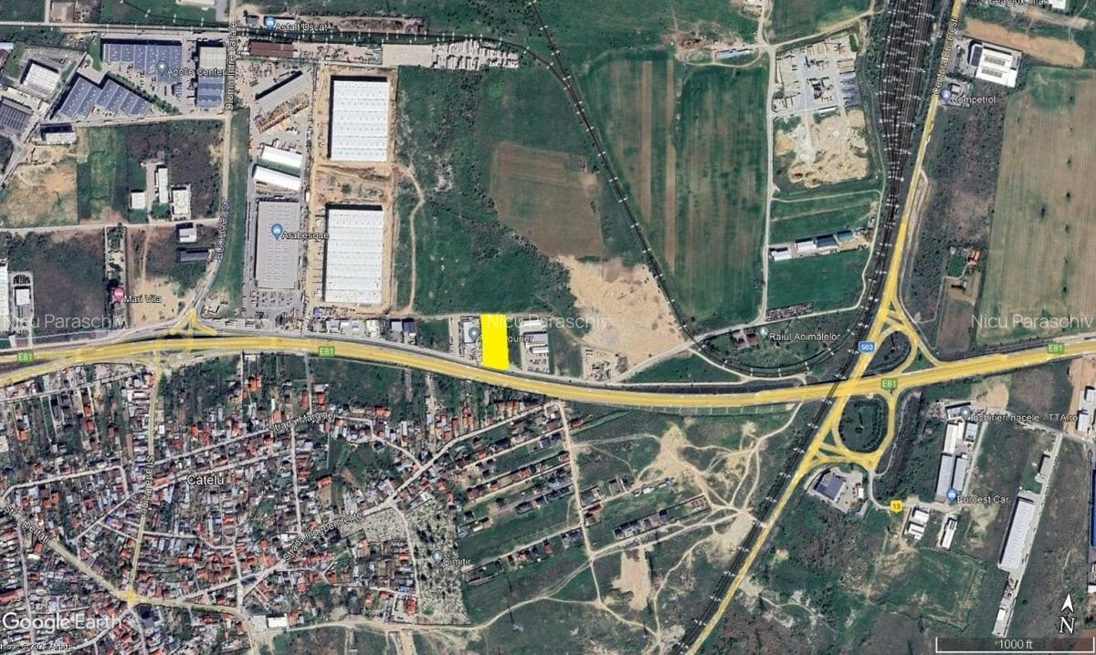 Teren intravilan cu PUZ aprobat in suprafata de 4.000 mp / d 46 m - 2