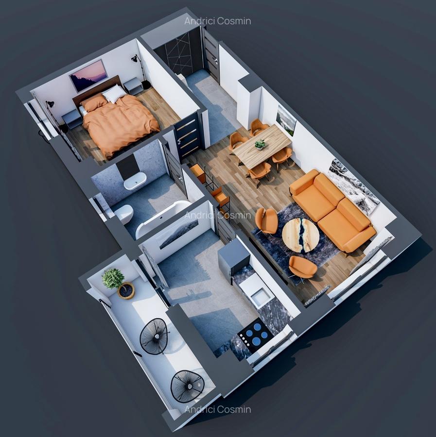 Apartament 2 camere, decomandat - TVA INCLUS IN PRET - 0% COMISION - 10