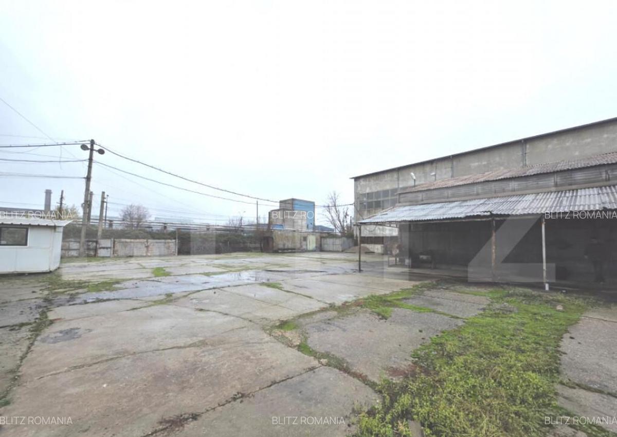 Teren 2.412 mp cu hala 600 mp front 32,5 m, acces direc - 2