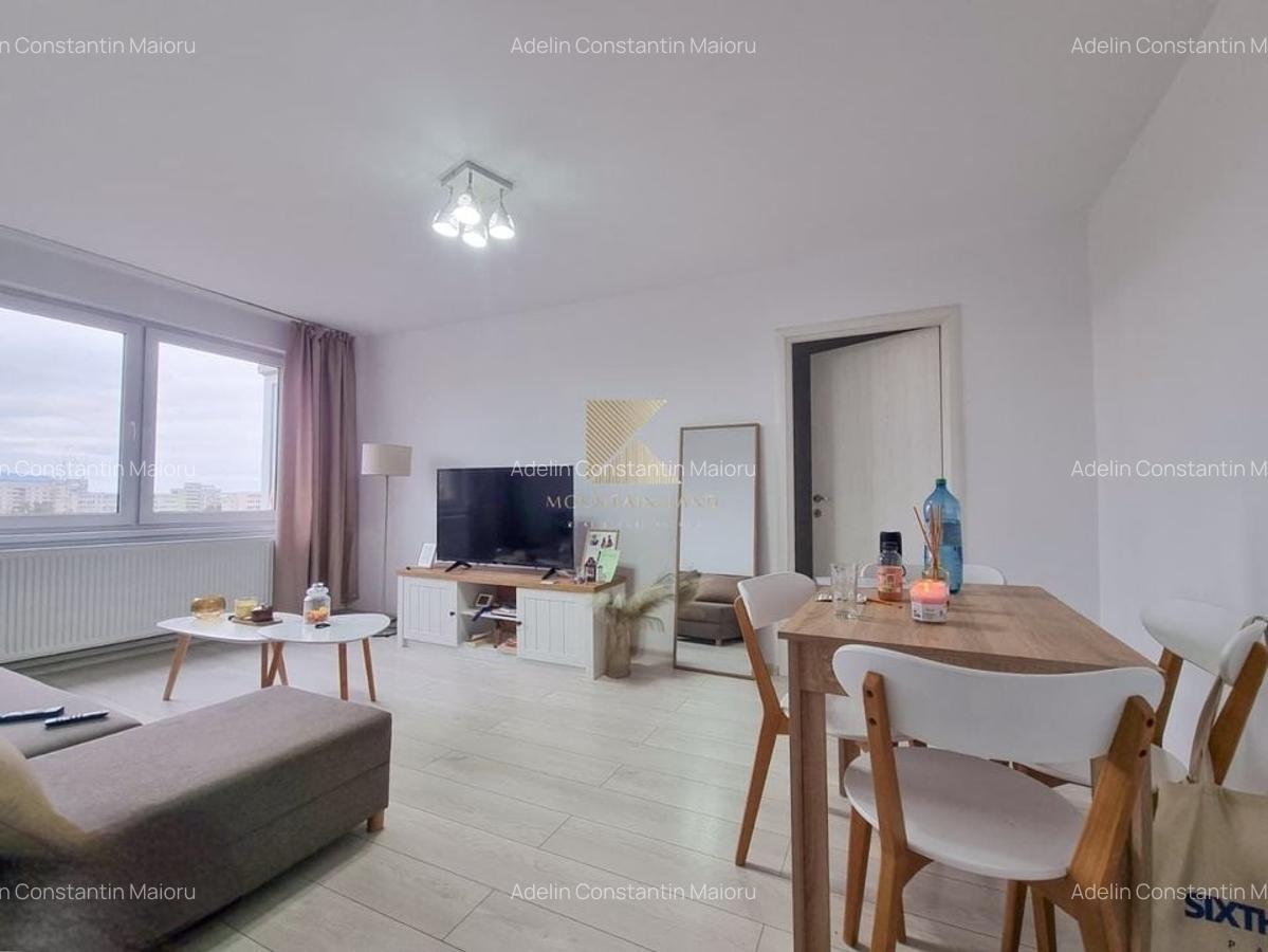 Apartament de 2 camere, semidecomandat, etaj 6/10, mobilat, Victoriei4 - 5