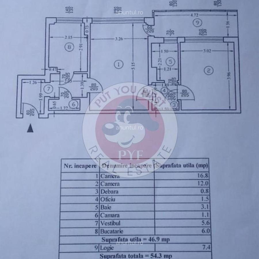 Drumul Taberei | Apartament 2 camere | Semidecomandat | 54mp | B11084 - 7