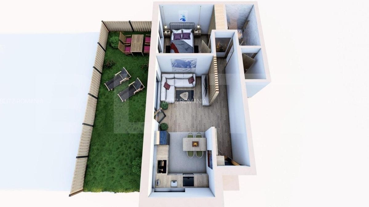 Apartament 2 camere, 50 mp, Gradina, zona Leroy Merlin Marasti - 2