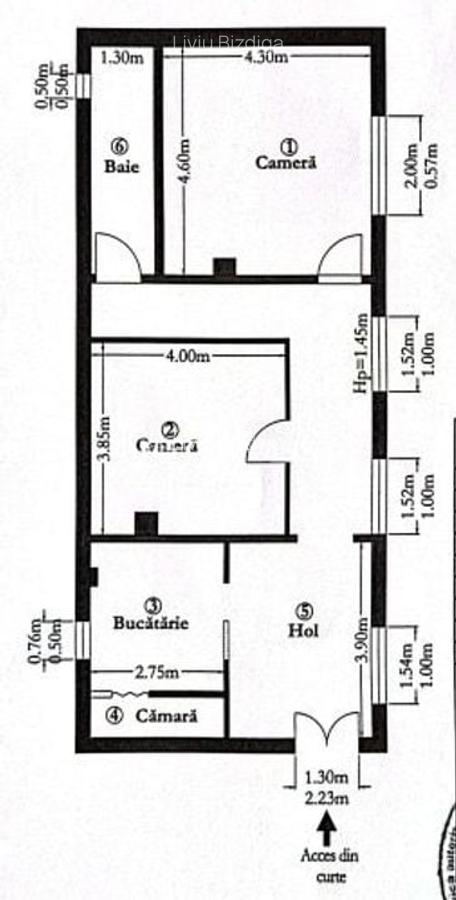 Apartament la casă | 2 camere | 74 mp utili | - 3