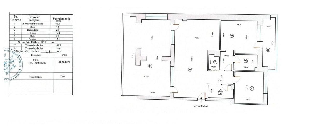 Apartament 3 cam cu vedere spectaculoasa catre mare/lac - 11