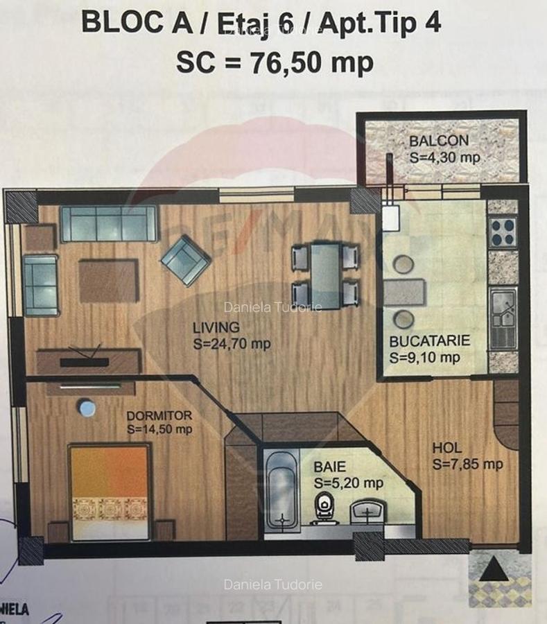 Apartament cu 2 camere de inchiriat in zona Centrala a Voluntariului - 9