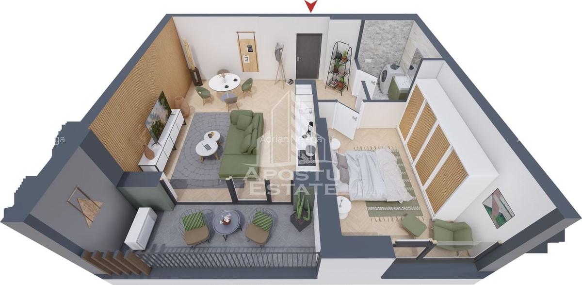 Apartament cu 1,2 si 3 camere, finalizare 2026, zona Torontalului - 7