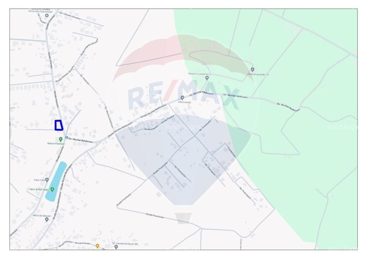 Teren intravilan 1 210 mp, dublu front, de vanzare, Strada Izvorului - 5