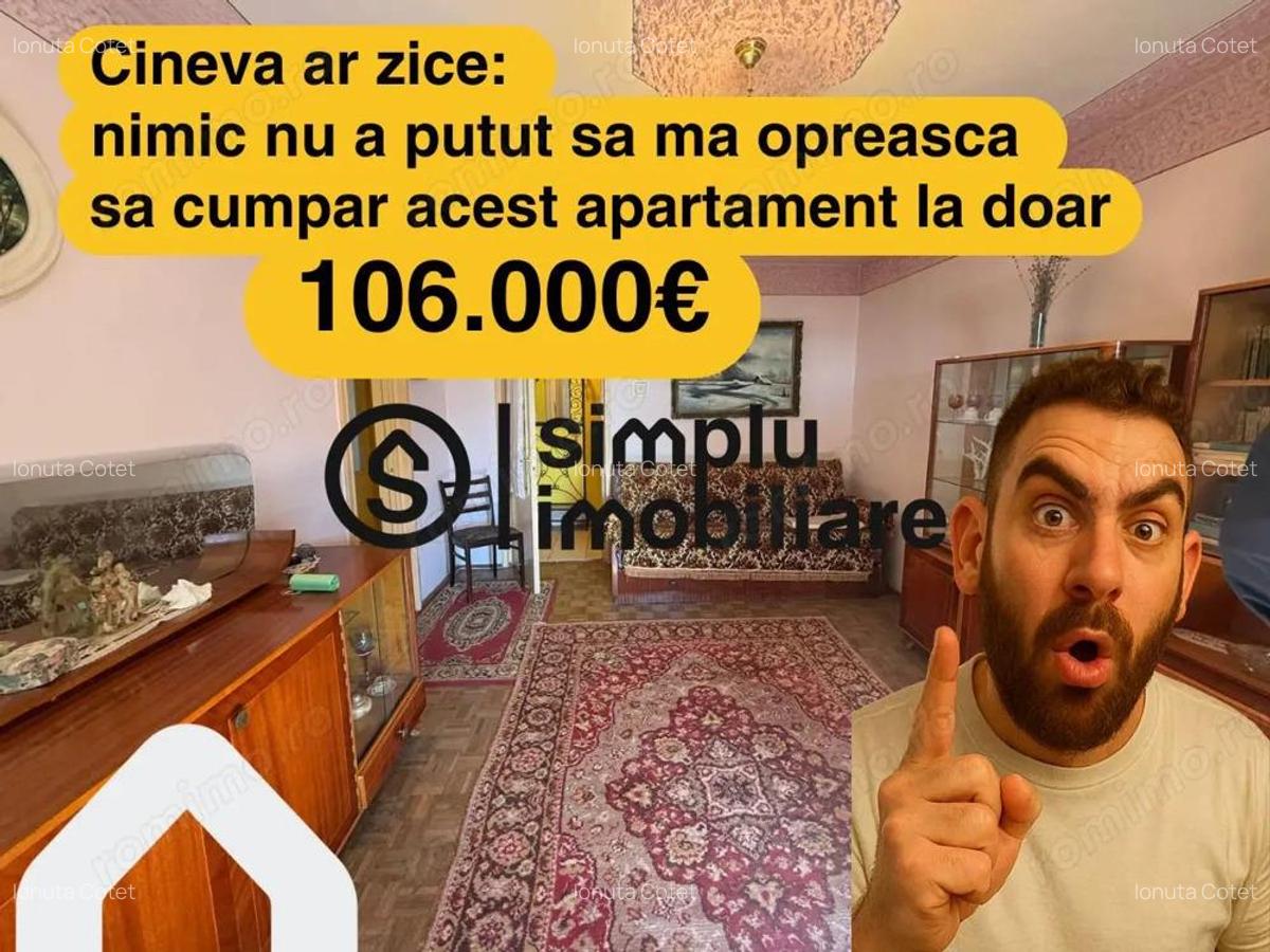 3 camere decomandate, zona Fortuna - 106 000 Euro - 3