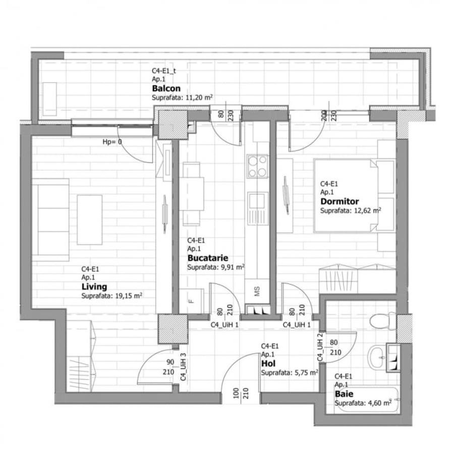 Proiect NOU Exclusivist zona Kaufland Tatarasi - 2 Camere L - Direct dezvoltator - 6