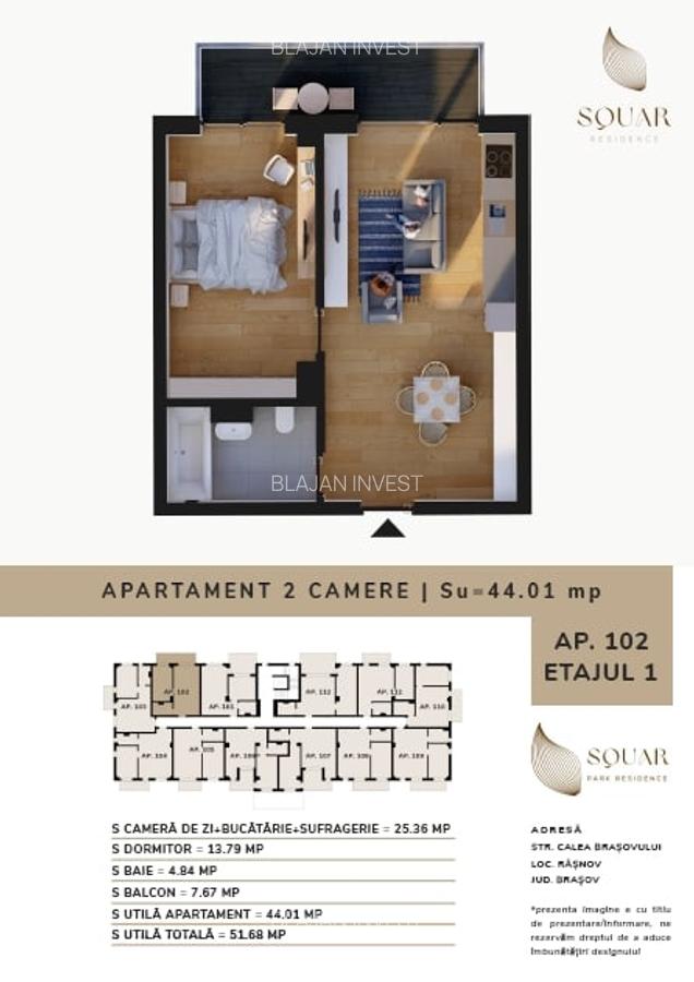 IMOBIL C3 SQUAR PARK RESIDENCE vanzare ap 1 , 2 cam - 5